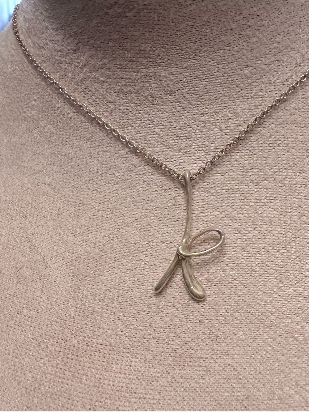Tiffany & Co. Silver Elsa Peretti alphabet necklace (letter K) Necklace - Silver